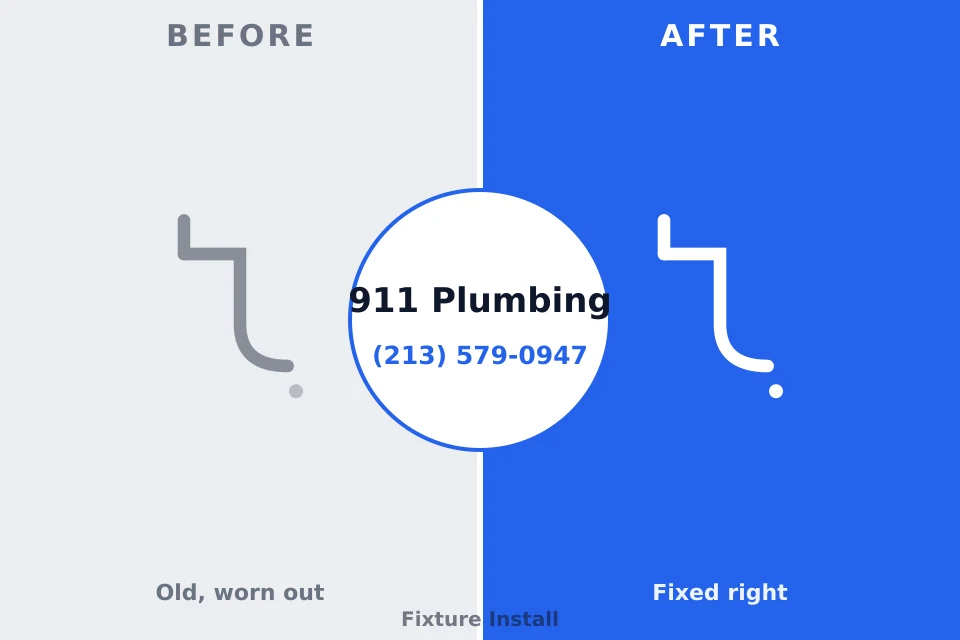 Before and after: plumbing repair Havre de Grace, MD